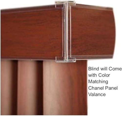 Miniatura 7 de Persianas verticales de madera sintética personalizadas, elige tamaño, color, montaje y apilamiento (60 18 pulgadas a 72 pulgadas, 94 18 pulgadas a