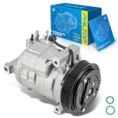 Image of PHILTOP NEW Air Conditioner AC Compressor for Grand Cherokee 2011-2021 5.7Liter,2012-2021 6.4Liter,2019-2021 6.2L,Durango 11-15,Challenger 2011-2014 5.7L /6.4L,Charger /Chrysler 300 2011-2013 5.7L /6.4L