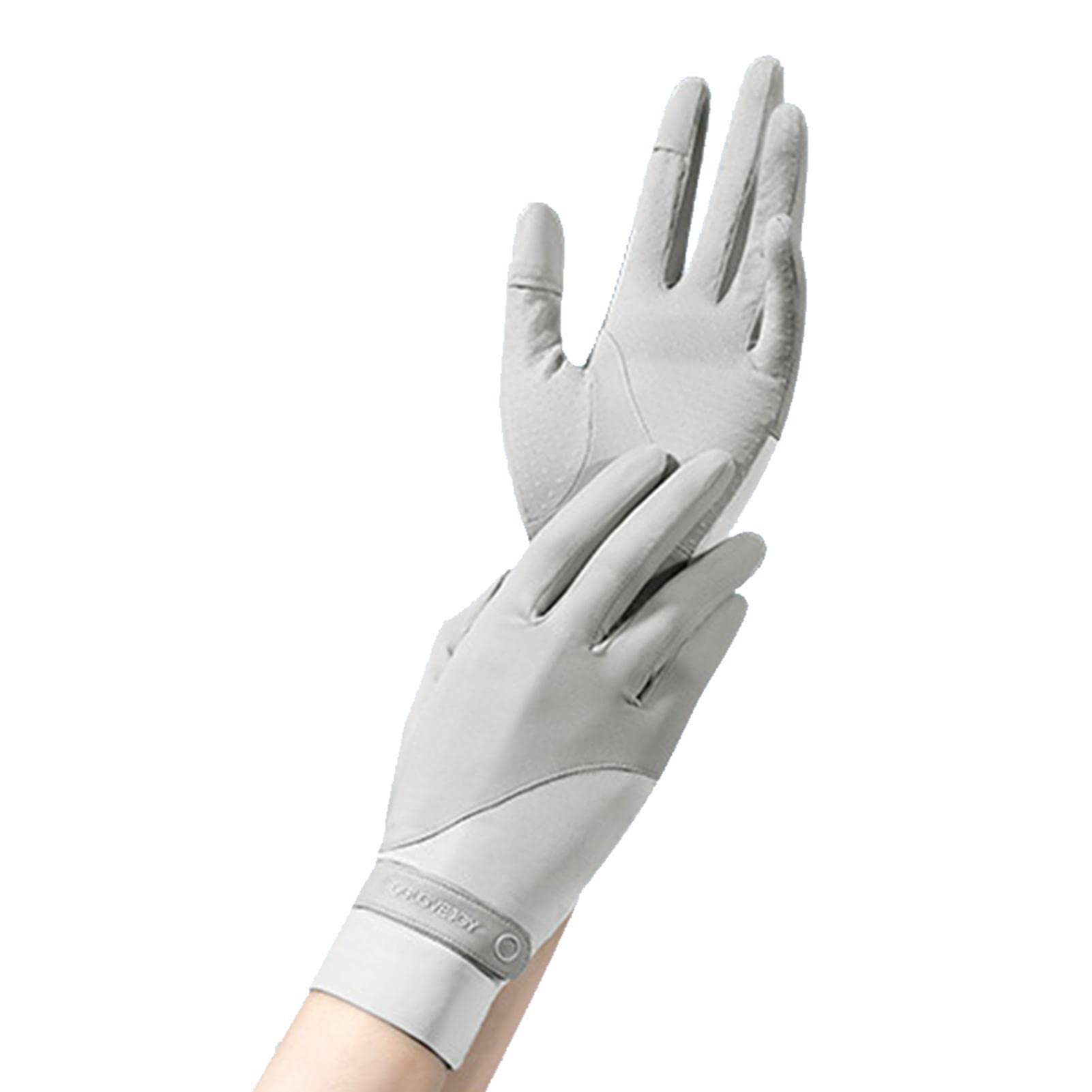 Guanti Protezione Solare Guanti Protezione UV UPF50 + Guanti protettivi Traspiranti (Color : Pink, Size : L
