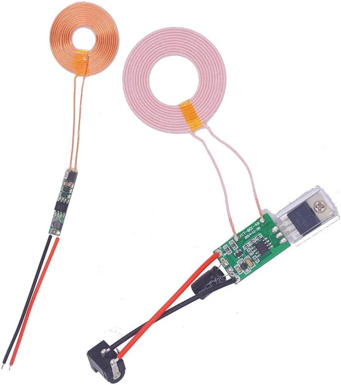 Taidacent 5V 2A Wireless Charging Module 24V DC Wireless Charger Board Coil Magnet Wireless Power Bank Supply Transmit Receiver Kit