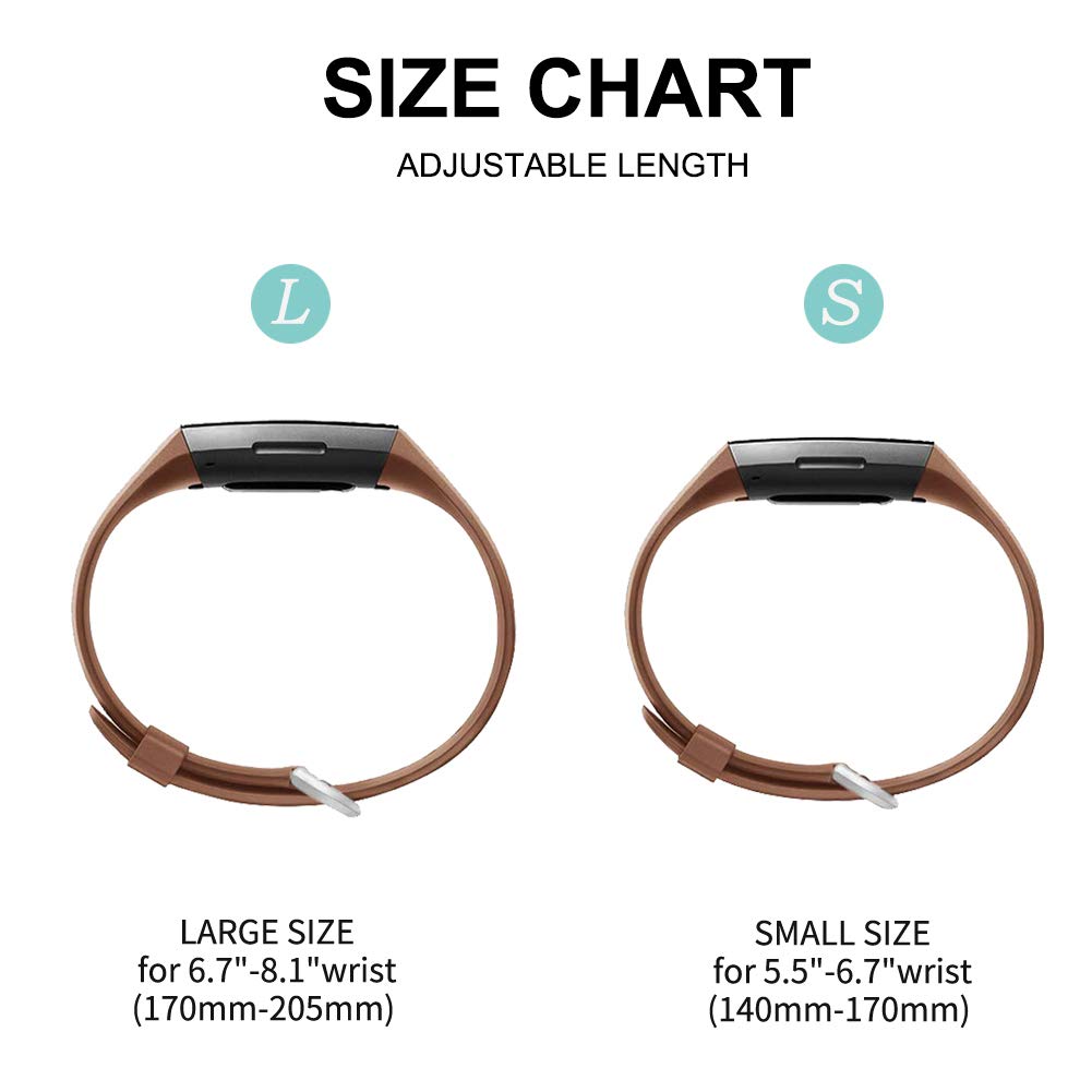FunBand Fitbit Charge 3/Charge 4 Correa, Edición Especial Soft Silicona Deportes Recambio de Pulseras Ajustable Reemplazo Accesorios para Reloj Fitbit Charge 3/Charge 4 — view 3