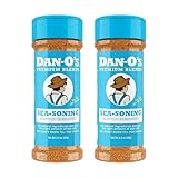 Dan-O's SEA-soning Seasoning, 2.4 oz Bottle, 2 Pack, All-Purpose Seasoning for Fish, Shrimp, Seafood, Chicken & More, Sugar Free, Zero Calorie, Use this Spice Blend to Complement any Sea-Inspired Dish