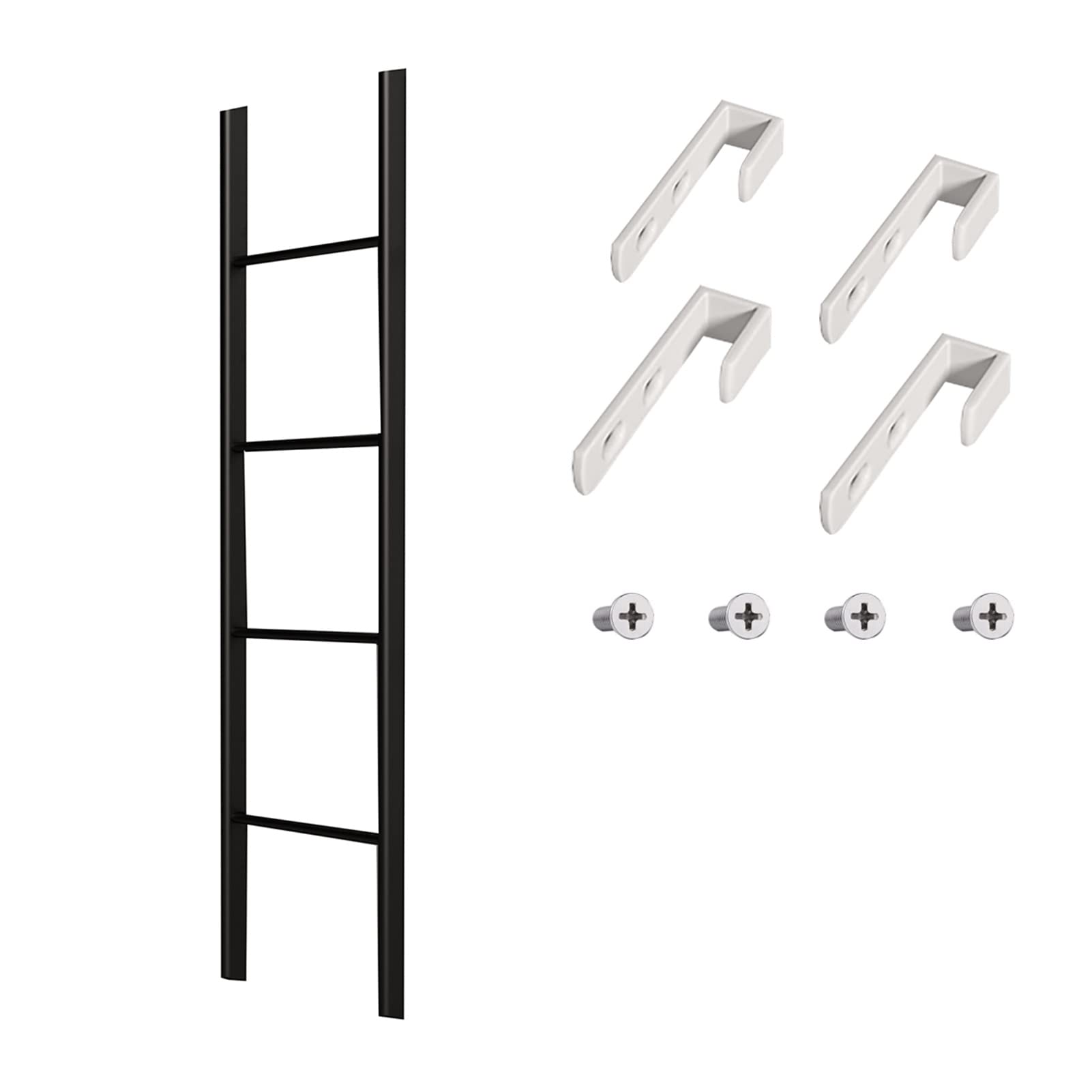 BYFSRUS Adjustable Bunk Bed Ladders with HooksReplacement Inclined Ladders for Loft Dorm Rooms Perfect for RVs and ApartmentsSturdy and SpaceSaving Design