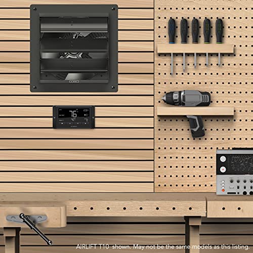 Ac Infinity Airlift T16, Shutter Exhaust Fan 16" With Temperature Humidity Controller, Bluetooth App - Wall Mount Ventilation And Cooling For Sheds, Attics, Workshops #TOP6
