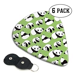 Ensemble de 6 médiators de guitare Panda à fond vert pour guitare acoustique, guitare électrique, basse, ukulélé – fin… - Les Beatles, Paul McCartney, John Lennon, RIngo Starr, George Harrison Ensemble de 6 médiators de guitare Panda à fond vert pour guitare acoustique, guitare électrique, basse, ukulélé - fin… – Image 2