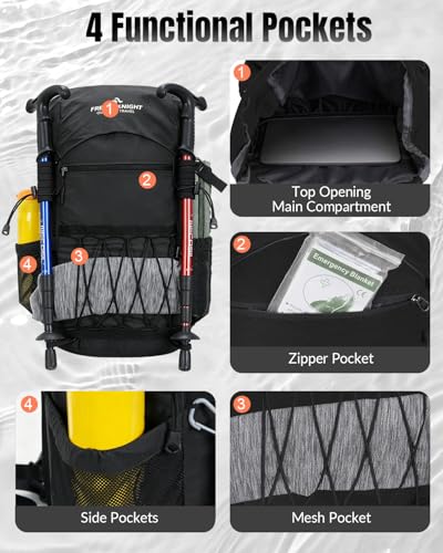 Sac à dos de randonnée 25 l confortable pour éviter le mal de dos
