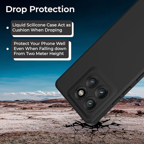Image of A rtistque Back Cover Case for Motorola Moto Edge 60 Fusion 5G | Edge 60 5G |with Camera Protection | Shockproof TPU | Stylish Design | Ultra Matte | Moto Edge 60 Fusion 5g Back Cover - Black
