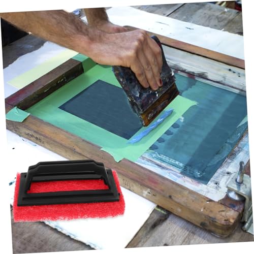 WEKAMOS 3 Piezas Cepillos Limpieza Serigrafía Resistente Tinta Removedor Abrasivo para Impresión Textil Herramienta Duradera para Camiseta Bolsa Póster