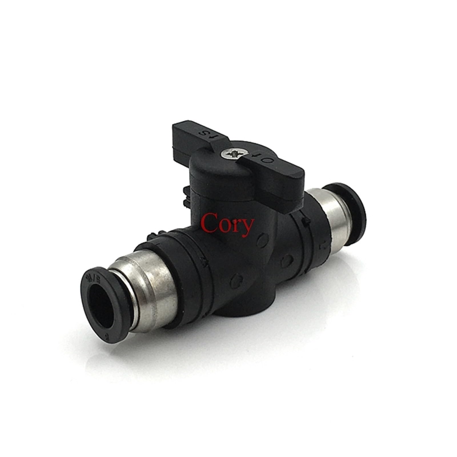1 PC BUC4/6/8/10/12MM PU Air Tube Quick Connector Black Tire Wrench Valve Handheld for Turn Switch CZYC (Buc-10)