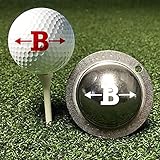 TOROFO Golf Ball Mould - Stainless Steel Golf Ball Marker Painting Mould, Golf Ball Marker Stencil Metal, Tin Cup Golf Ball Marker Stencil Custom, Personalized Golf Ball Markers for Men Or Women (G)