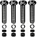 M8 Screws for Samsung TV M8 x 30 mm Pitch 1.25mm TV Mounting Bolts Screws with 15mm Spacers Work with Samsung 42“ 50" 55" 60" 65" 70" 75" 82" TV Black