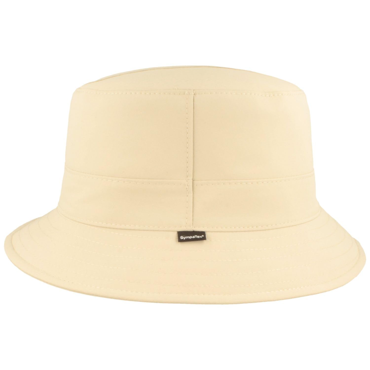 Breiter Cappello da pescatore per esterni, impermeabile, protezione UV, antivento e impermeabile, beige 61, Beige, 61