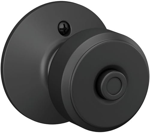 Miniatura 4 de Schlage F40 BWE 622 Bowery - Pomo para cerradura de privacidad, color negro mate