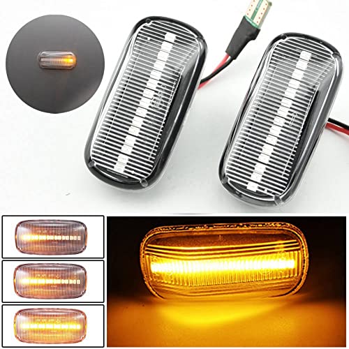 Clignotant dynamique LED blanc pack de 4 feux de signalisation
