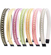 Zifengcer Headbands for Women Non Slip Sequin - Plastic Headband with Teeth for Teen Girls Glitte...