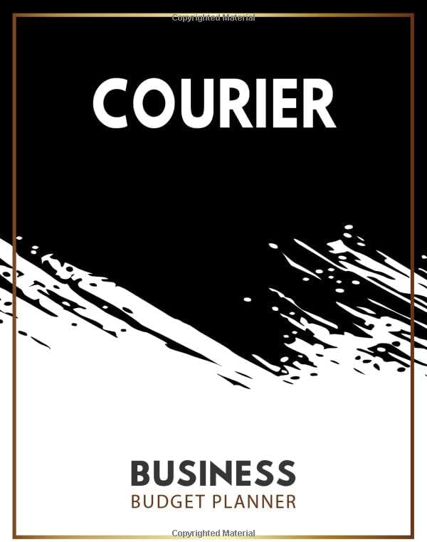 COURIER Business budget planner: Small Business Expense & Inventory Tracker, 12 Month Organizer To Record Monthly Budget, Income, Goals, Taxes And Mileage,appreciation gifts.