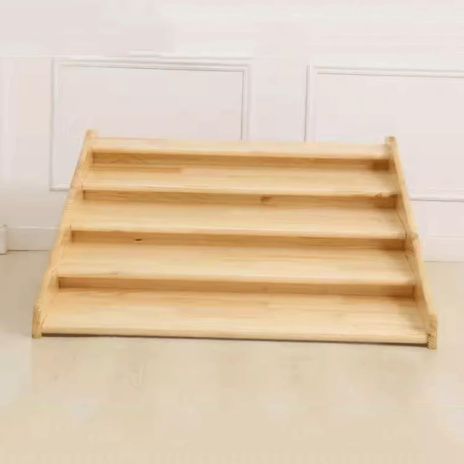 Estante de madera para libros para niños pequeños, estante de almacenamiento de libros, librería abierta de madera de 4 niveles, cajas organizadoras para guardería Estante para libros