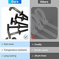 Vista 4 de Hebilla universal de nailon mejorada para ataduras de cables, resistente y autobloqueante, hebilla multifuncional para ataduras de cables