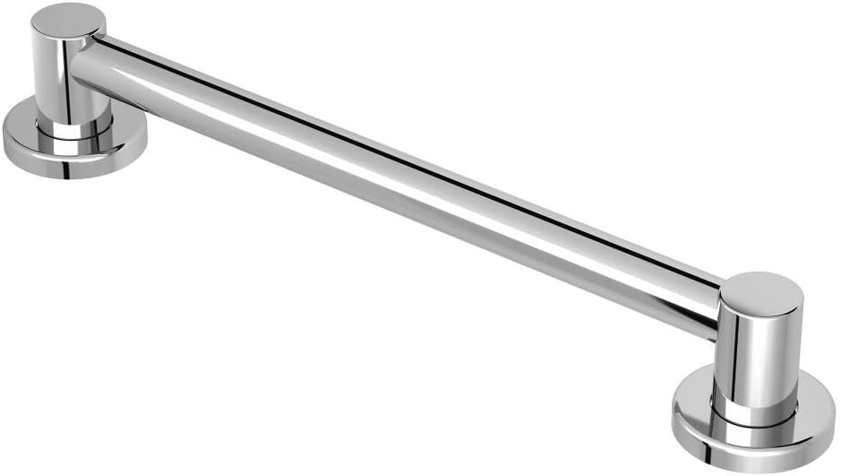 Moen YG0418CH Align Safety 18-Inch Stainless Steel Modern Bathroom Grab Bar, Chrome