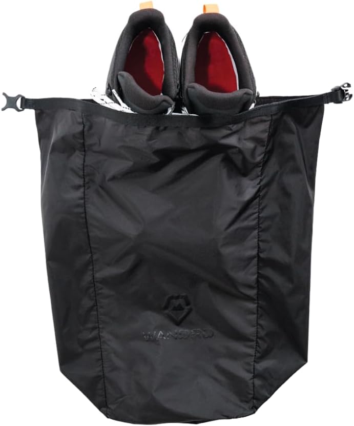 WANDRD Shoe Pouch: Travel Essentials, Durable Roll Top Travel Bag with Center Divider, Weather-Resistant Shoe Bag, Compact 22L Travel Accessories for Organizing Luggage