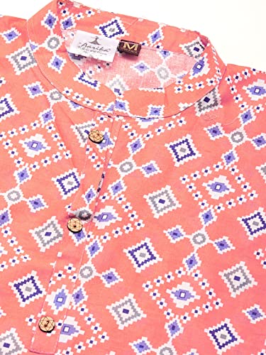 Image of Aarika Women's Peach Color Printed Kurti