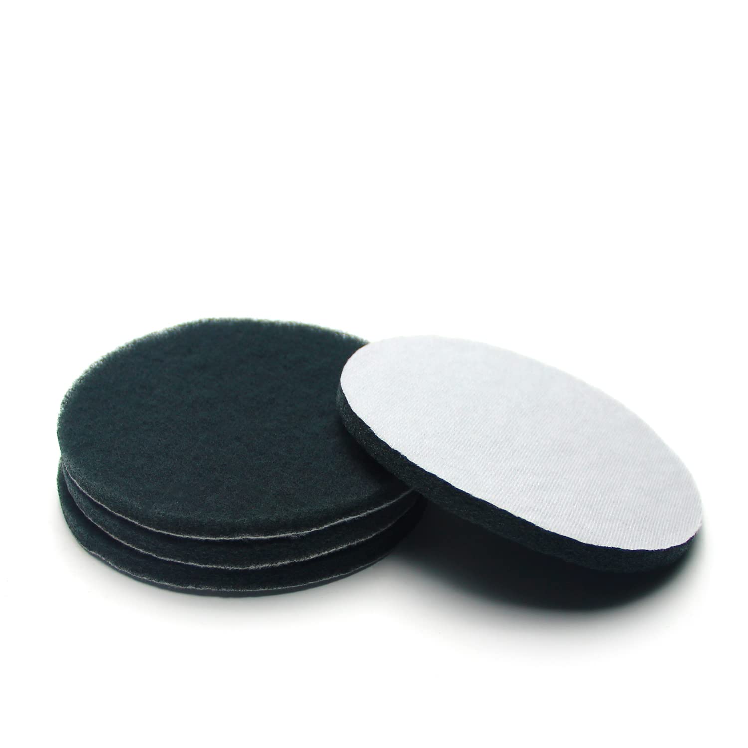 Auniwaig 1200-Grits 7 pulgadas Scrubber Scouring Pads Gris-Multipropósito, Taladro de disco abrasivo y disco de acondicionamiento de superficie de bucle, 8 piezas