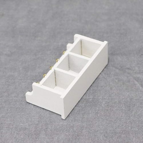 Miniatura 5 de 112 Mini casa de muñecas Estante de almacenamiento de madera con gancho Muebles de cocina Blanco