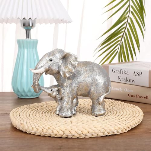 Irayin Elephant Ornament, Elephant Statue, Mom Gift, Elephant Gifts for Women Decoration for Living Room Office, Bookshelf - Image 4