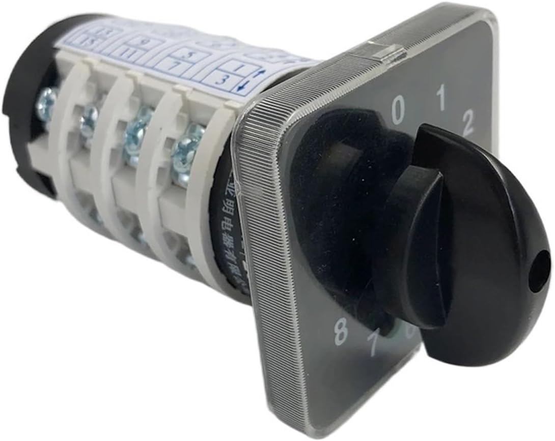 Cam Switch YMZ12-20/4 Electrical 0-8 Positions Silver Contact Latching 20A 690V 4 Poles Control Rotary Changeover
