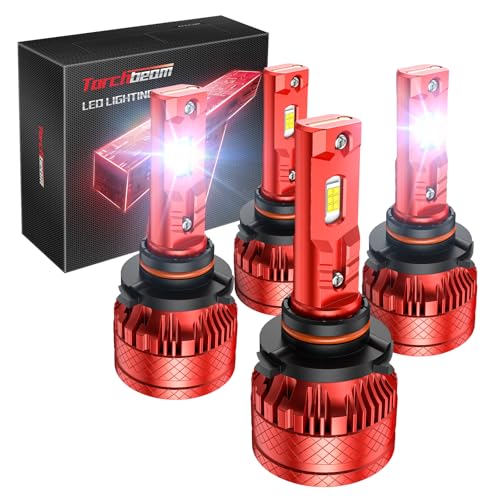Image of Torchbeam T6S 9005 9006 ledlights for car, Headlight Bulbs 96000 Lumens, High Performance Halogen Replacement, High Beam Low Beam Fog Light Bulbs, 2 Pack