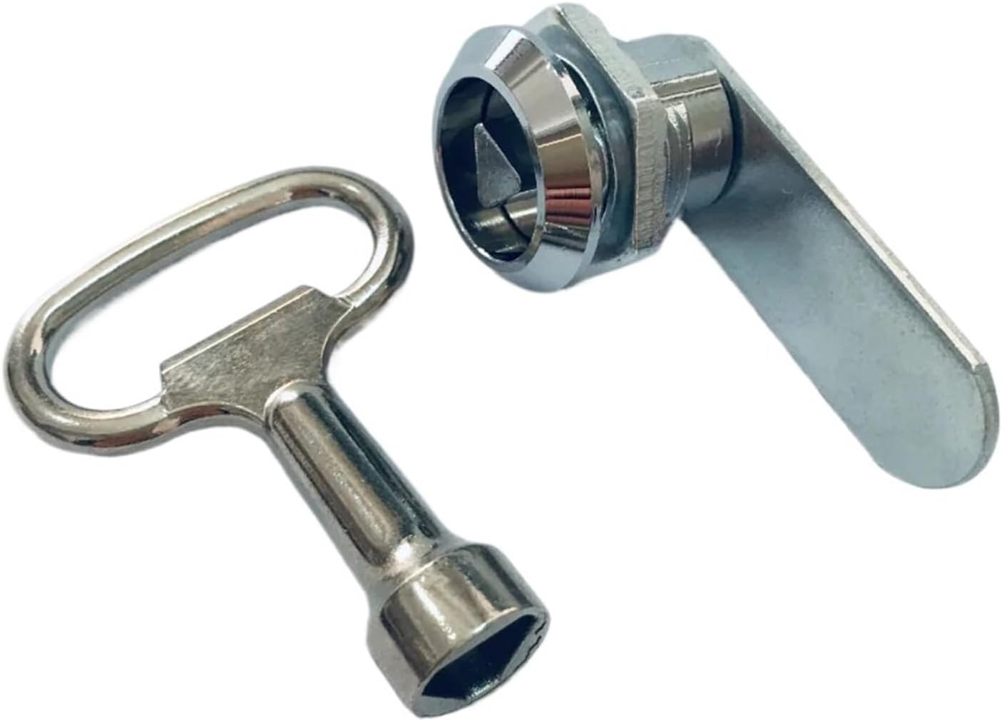 MS-705 Small Triangle Lock Equipment Telescopic Door Locks,Telescopic Switch,Industrial Cabinet Lock 1Pcs(Key)