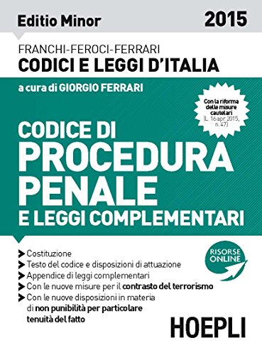 Codice di procedura penale 2015. Ediz. minore Codice di procedura penale 2015. Ediz. minore