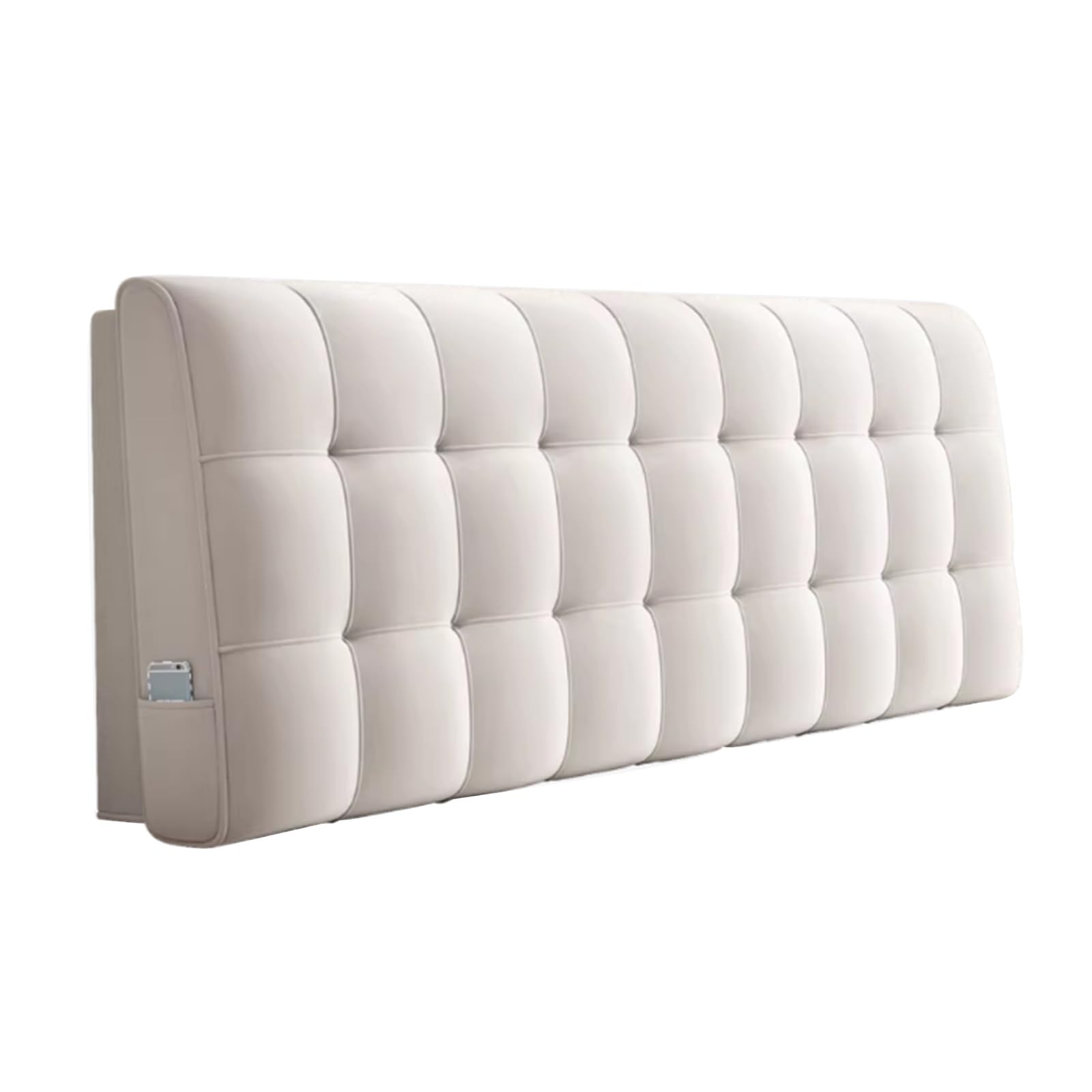 Tête de lit capitonnée, panneau mural amovible, support lombaire pour lit Queen Size, tapis mural stéréoscopique en flanelle