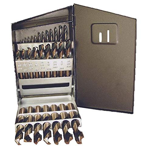 Viking 66490 29 Pc 1/16"-1/2" x 64ths 135° Hi-Moly RH Screw Machine Drill Set