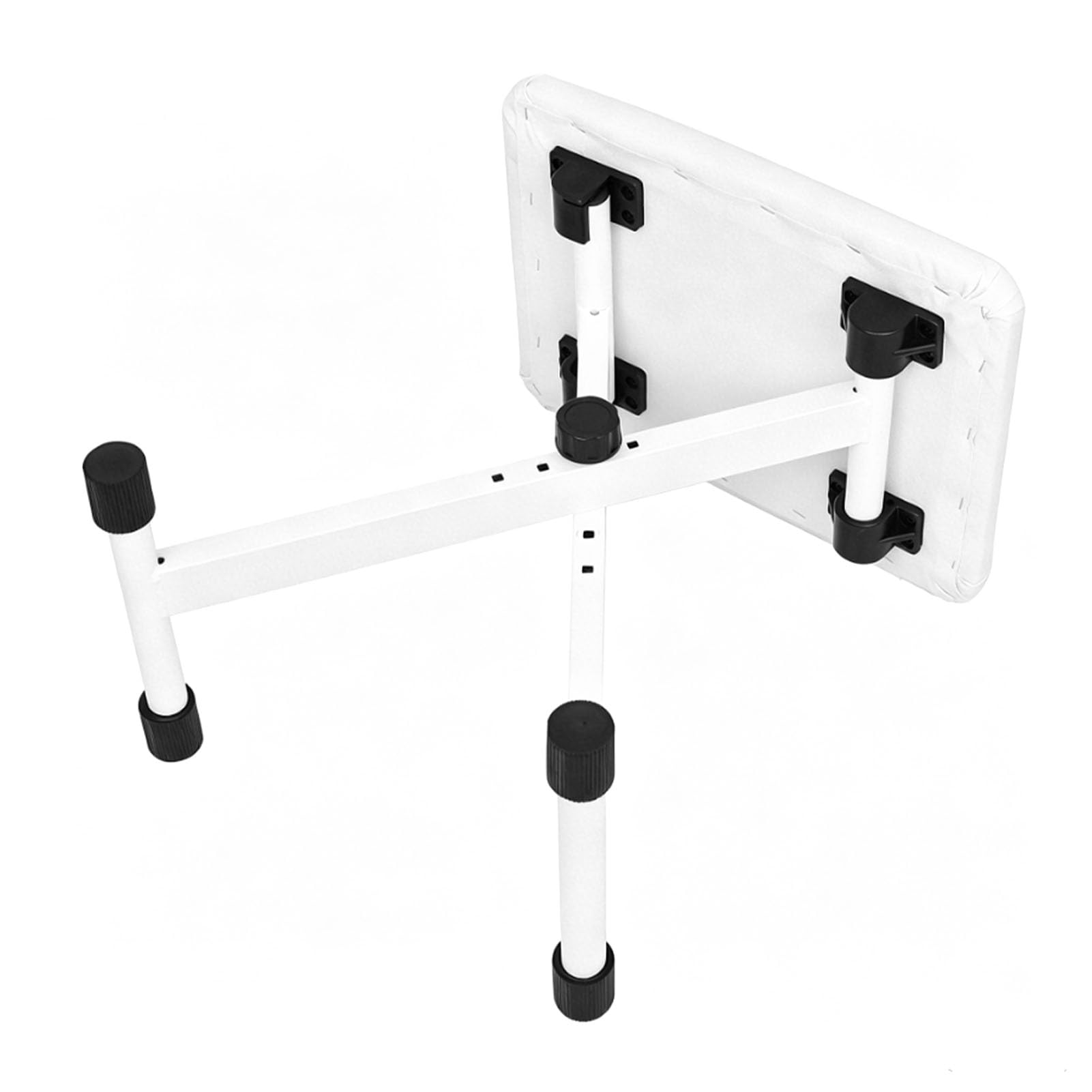 Sgabello Pieghevole Stile X con Panca per Pianoforte Regolabile in Altezza per Uso Familiare, Progettato Comodamente in Colore Bianco (WHITE)