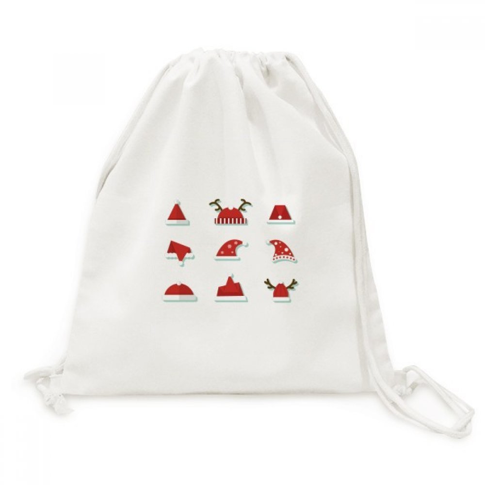 Toile drawstring backpack sac voyage Noël imprimé coloré