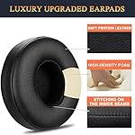 Professional-Ear-Pads-Cushions-Replacement-Earpads-Compatible-with-Beats-Solo2-Solo3-Wireless-On-Ear-Headphones-with-Soft-Protein-LeatherStrong-Adhesive-Tape