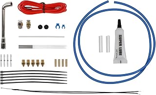 Creality 3D Printer Hotend Wearing Parts, 1M Capricorn Teflon Tube, Pneumatic Fittings, Thermistor, Heating Tube, 0.4mm Nozzles and Required Repair Tools for Ender 3/3S/3 Pro/3 V2/CR 10/CR 10 V2/CR10S