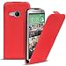 Produktbild Conie BF6866 Basic Flip Kompatibel mit HTC One Mini 2, PU Leder Hülle Cover Klapphülle für One Mini 2 Tasche Rot