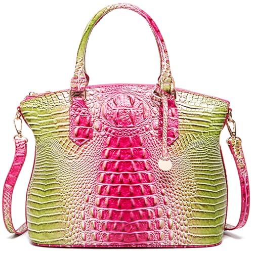 Image of Makcr Joacbv Women Purse Satchel Bag Long Crossbody Classy Tote Bag Top Handle Vegan Leather Ladies Handbags Embossed Pattern