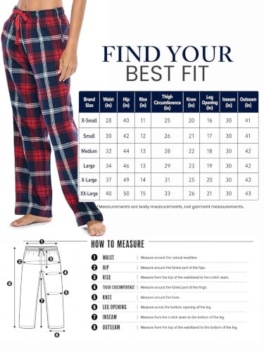 Image of Ashford & Brooks Women's Super Soft Flannel Plaid Pajama Sleep Pants