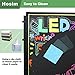 Hosim Standing A-Frame LED Message Writing Board, 32”x 24