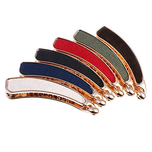 Luckycivia 6 Pack Women Classic Banana Hair Clip, Ponytail Holder Grips Clamp Accessory, Simple Retro Hair Barrettes For Women And Girls #TOP5