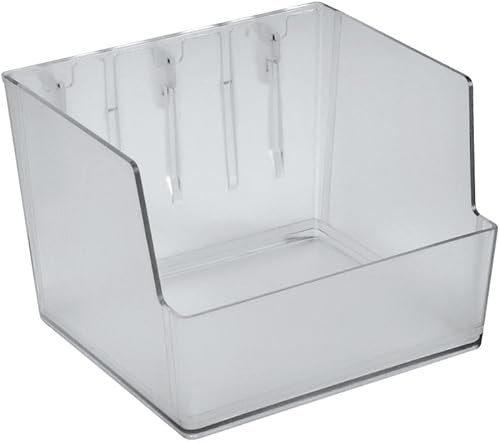 Allspace Caja de almacenamiento grande de montaje en pared para sistema de montaje en pared de tablero de clavijas, armario, pieza de accesorios de