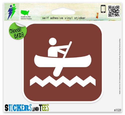 Canoe Area Camping Sign Outdoor Nature Vinyl Car Bumper Window Sticker 2 x 2 Canoe Area Camping Sign Outdoor Nature Vinyl Car Bumper Window Sticker 2" x 2"