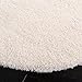 SAFAVIEH California Shag Collection Area Rug - 4' Round, Ivory, Non-Shedding & Easy to Clean, Ultra Plush Thick Pile, Ideal for Living Room, Bedroom, Dining Space (SG151-1212)