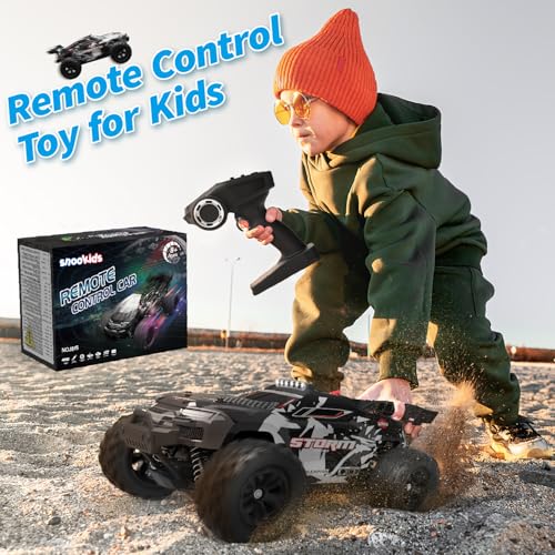snookids Coche Teledirigido - 2,4 GHz Coche RC Vehículo Todoterreno de Alta Velocidad 40 km/h 1:18, 4WD Coche Radiocontrol Drift Buggy Cars Controlados Juguete Regalo para Niños Adulto - imagen 7