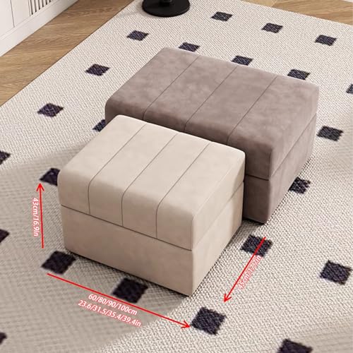 Banc rembourré en velours haut de gamme et structure bois - 3
