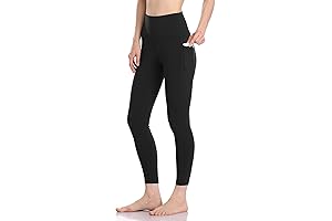 Yoga Leggings Women High Waisted Pants 7/8 Length Leggings with Pockets