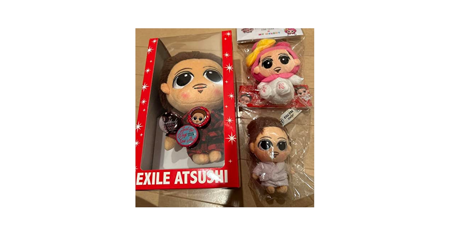 Amazon | ATSUSHI スナちゃん ぬいぐるみ 缶バッジ 初代